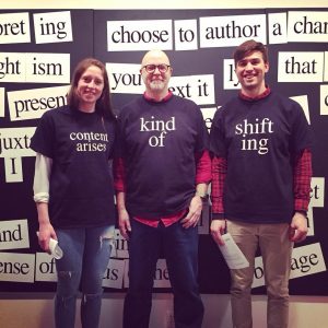 Tyler (left) with Briar Craig (centre) and fellow student Anne Richards