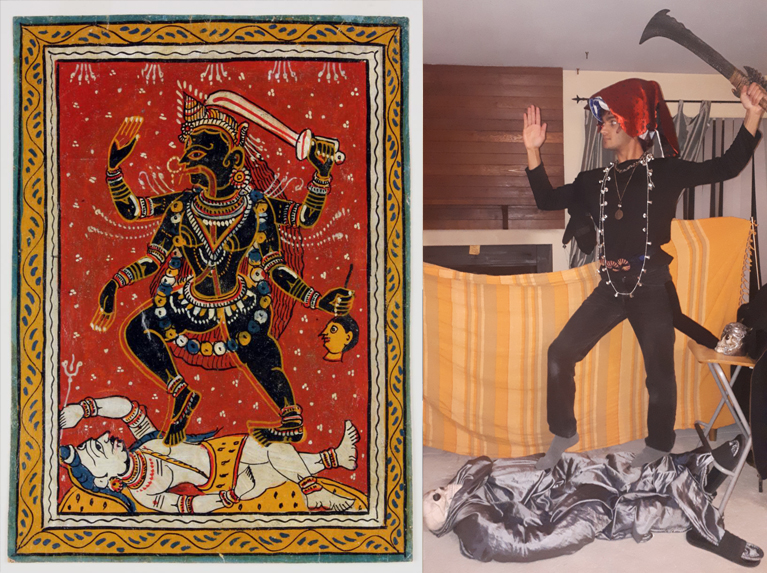 Rajmoolie, Robin - Kali dancing on Shiva, from India
