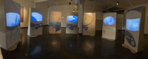 Installation shot of Waterways at the Okanagan Heritage Museum