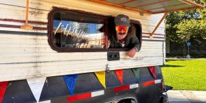 Patrick in his HAPPY DAY FREE GIFT TRUCK project