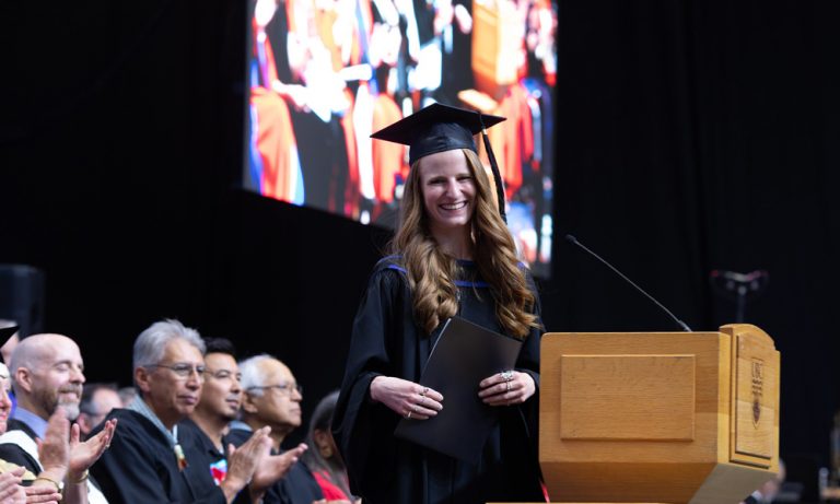 Student reader, Kailee Fawcett completed her degree in the Bachelor of Media Studies.