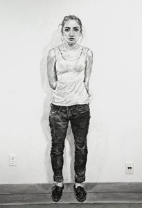 Visual artist Sage Sidley uses concepts found in street art, enlivening old spaces with new faces